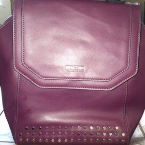 Kenneth Cole Reaction leather backpack purse